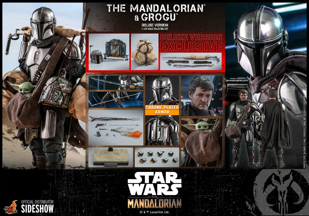 Hot Sale ✔️ Hot Toys The Mandalorian™ And Grogu™ Sixth Scale Figure Set 😀 10 Hot Toys The Mandalorian™ And Grogu™ Sixth Scale Figure Set