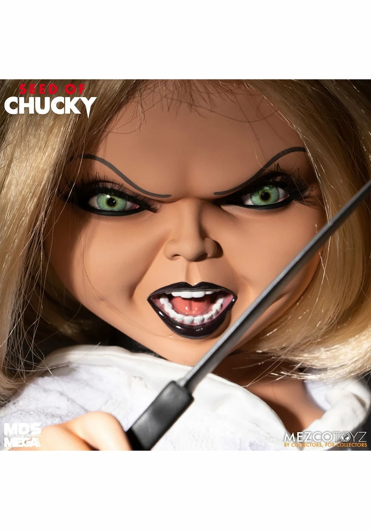 Promo โ Fun.com Tiffany Seed Of Chucky Version Mega Scale Talking Doll ๐ฅ 2 Fun.com Tiffany Seed Of Chucky Version Mega Scale Talking Doll