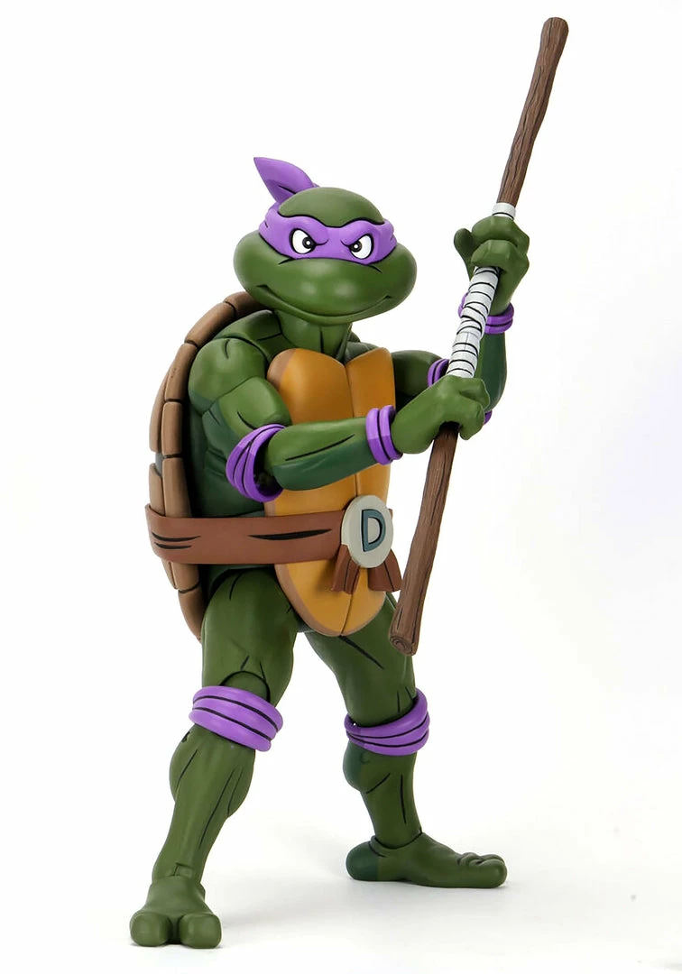 Brand new ⌛ NECA Teenage Mutant Ninja Turtles Cartoon Donatello 1/4 Scale Action Figure ⌛ 1 NECA Teenage Mutant Ninja Turtles Cartoon Donatello 1/4 Scale Action Figure