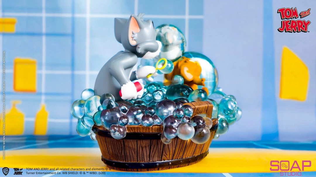 New 😍 Tom And Jerry - Bath Time Statue By Soap Studio Looney Tunes 👍 7 Tom And Jerry - Bath Time Statue By Soap Studio Looney Tunes