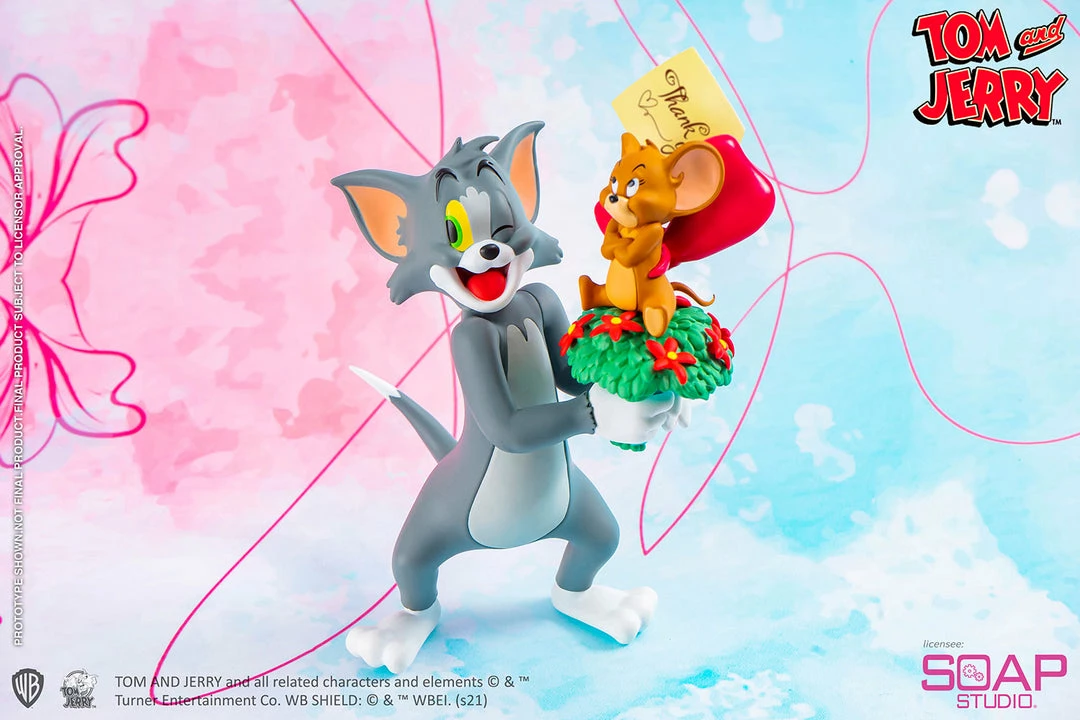 Brand new 😀 Tom And Jerry – Just For You Statue By Soap Studio 😀 2 Tom And Jerry – Just For You Statue By Soap Studio