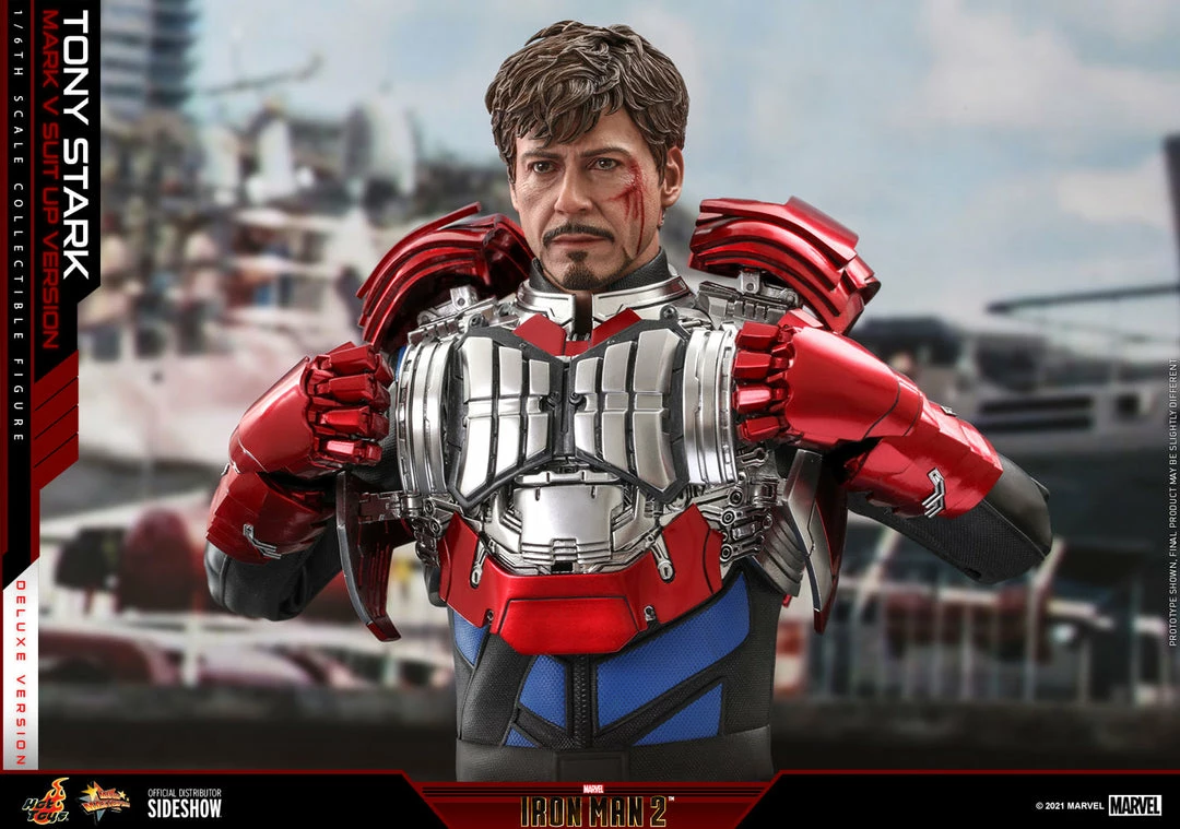 Buy π Tony Stark (Mark V Suit Up Version) Deluxe Sixth Scale Figure By Hot Toys Movie Masterpiece Series β Iron Man 2 π 5 Tony Stark (Mark V Suit Up Version) Deluxe Sixth Scale Figure By Hot Toys Movie Masterpiece Series β Iron Man 2