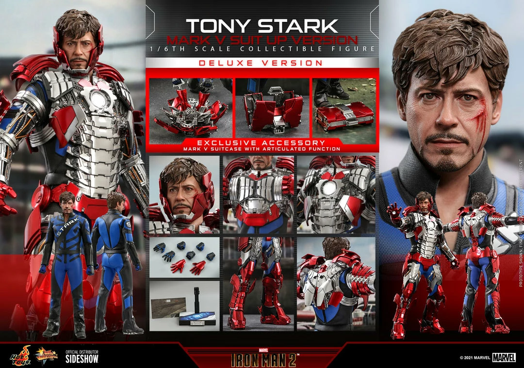 Buy π Tony Stark (Mark V Suit Up Version) Deluxe Sixth Scale Figure By Hot Toys Movie Masterpiece Series β Iron Man 2 π 15 Tony Stark (Mark V Suit Up Version) Deluxe Sixth Scale Figure By Hot Toys Movie Masterpiece Series β Iron Man 2
