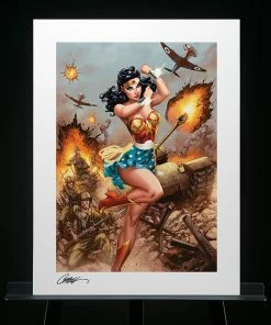 Wonder Woman #750: WWII Art Print By J. Scott Campbell Sideshow Collectibles Art Work Murals & Prints