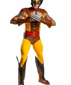 Halloweeencostumes.com X-Men Adult Wolverine Brown Costume Marvel Cosplay, Halloween Costumes
