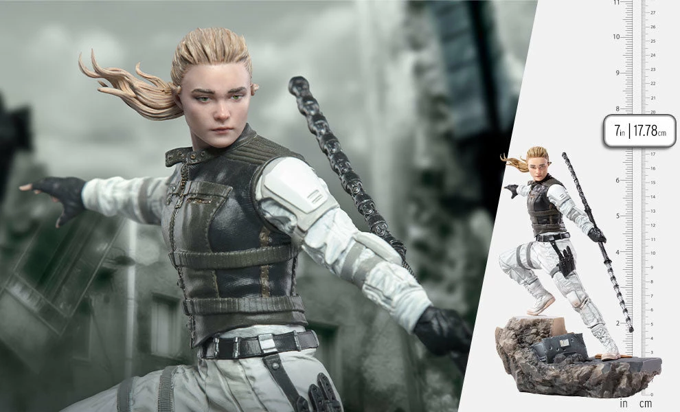 New 👏 Yelena 1:10 Scale Statue By Iron Studios Marvel : Black Widow - Art Scale 1:10 Battle Diorama Series Avengers Earth's Heroes ❤️ 1 Yelena 1:10 Scale Statue By Iron Studios Marvel : Black Widow - Art Scale 1:10 Battle Diorama Series Avengers Earth's Heroes